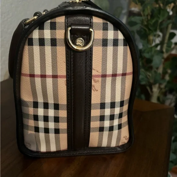 Burberry Alchester Haymarket Medium Bowler Top Handle Bag and Wallet Set NWOT - Picture 6 of 10